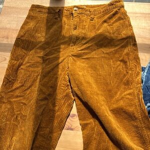 Madewell cropped wide leg corduroys